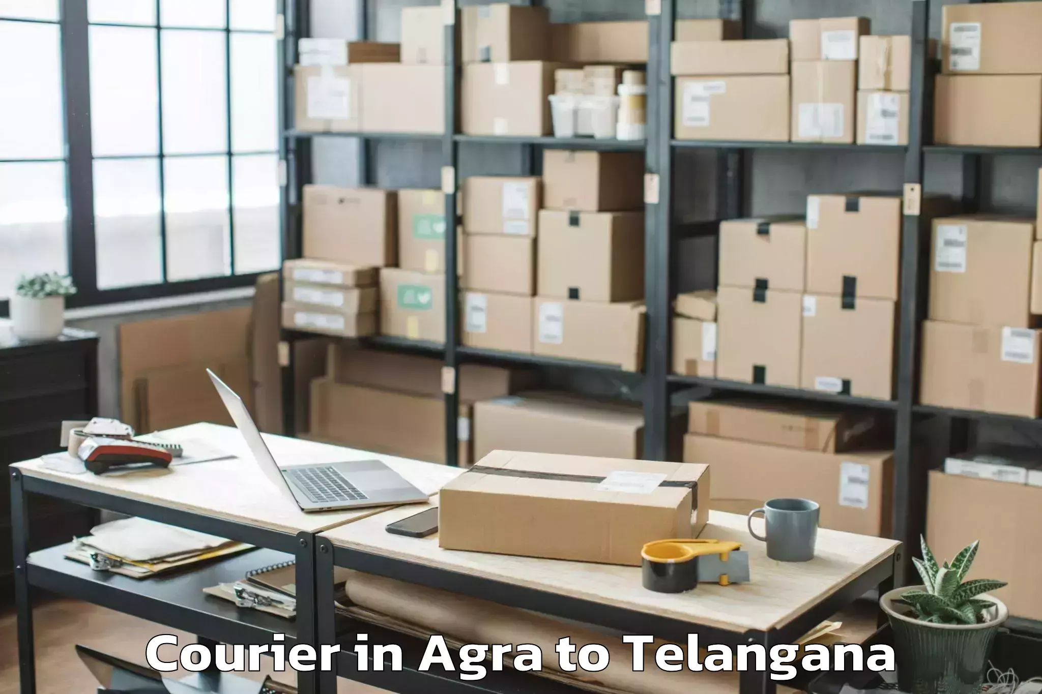 Trusted Agra to Nadigudem Courier